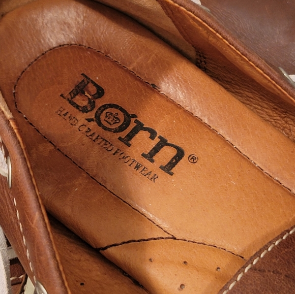 Born Brown Leather Boat Shoes - Picture 12 of 14